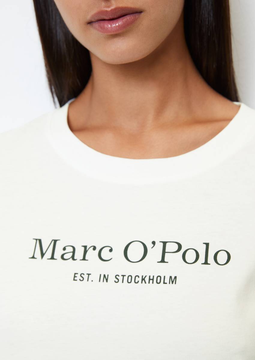 Short-sleeved lounge shirt made from organic cotton jersey