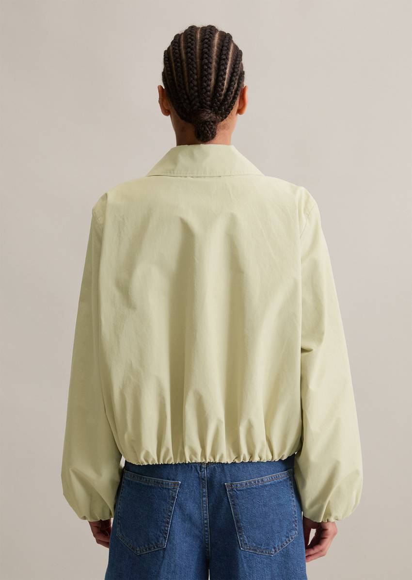 Jacket relaxed made from an organic cotton-nylon blend
