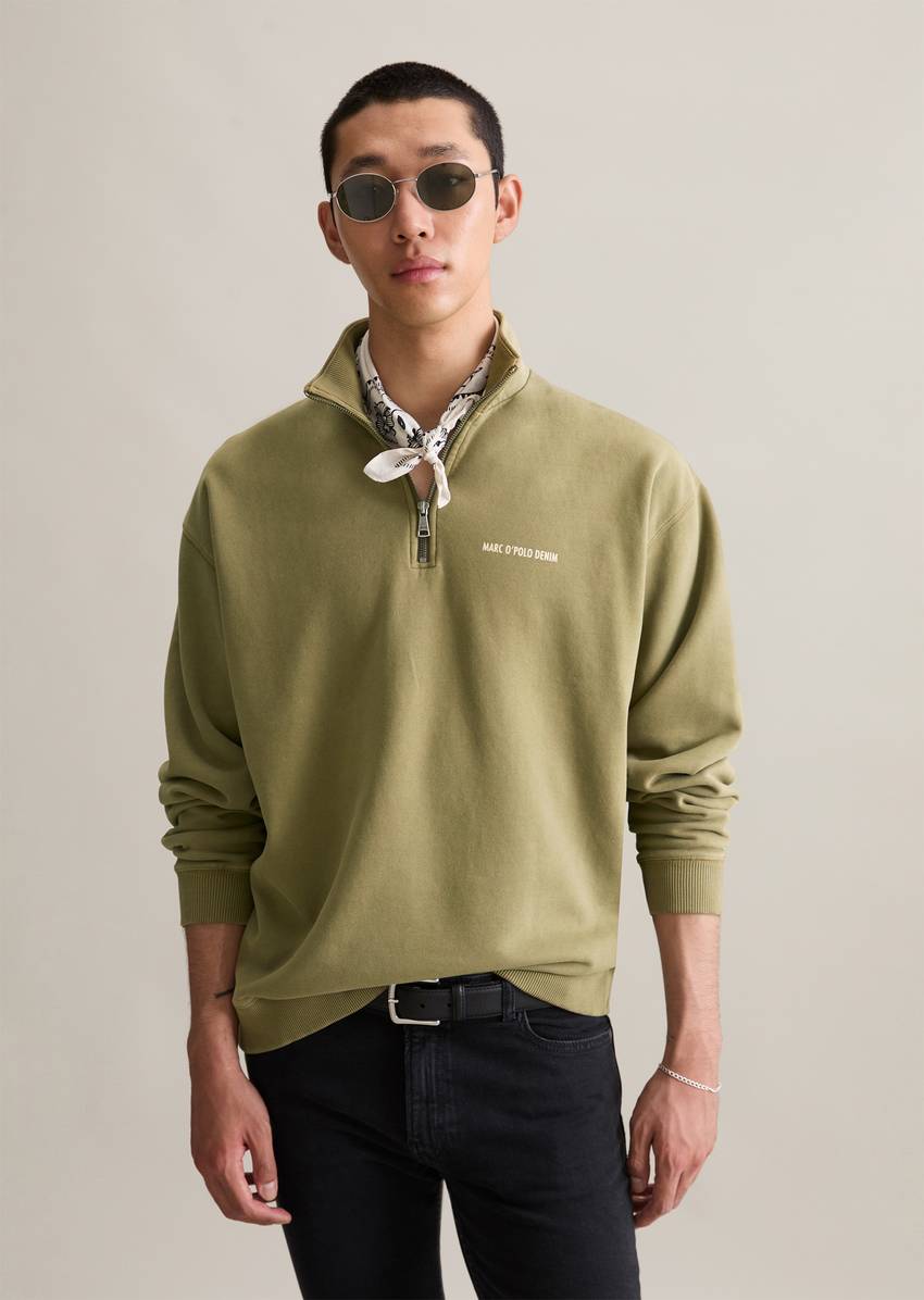 Troyer relaxed made from soft touch organic cotton sweat