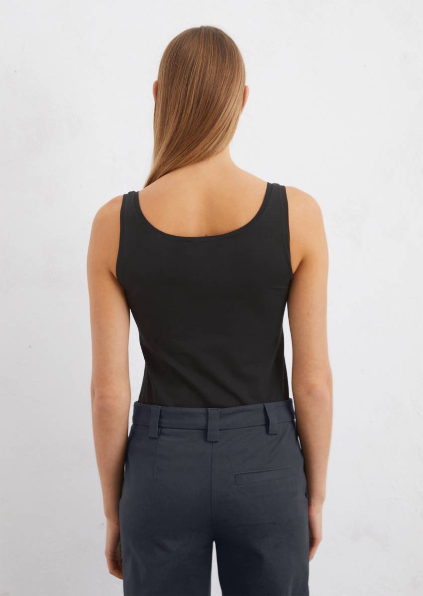 Tank top slim made from stretch single jersey