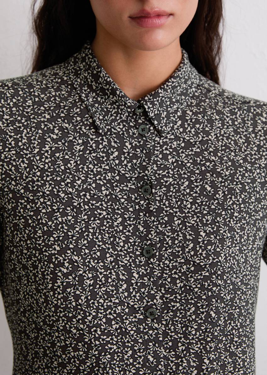 Regular jersey print blouse from LENZING™ ECOVERO™