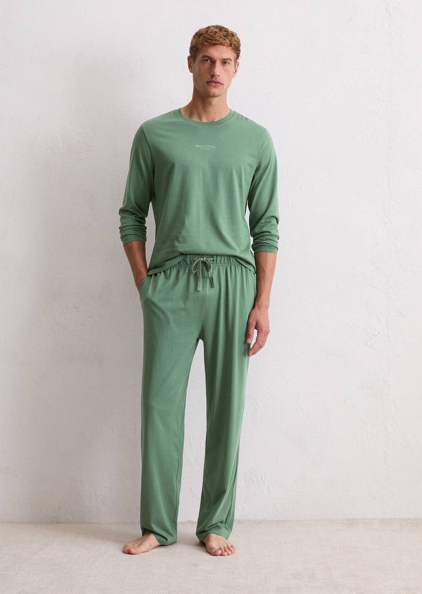 Lounge jersey pants made from organic cotton