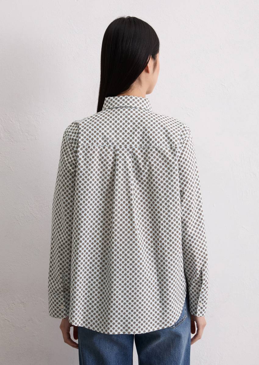 A-shape blouse made from papertouch poplin