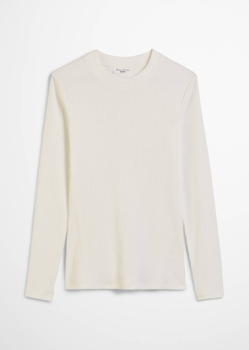 Longsleeve slim made from ribbed jersey