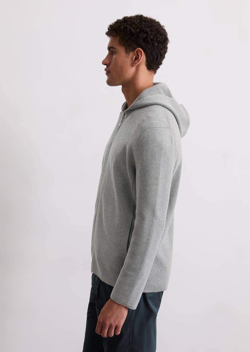 DfC hooded cardigan regular made from pure organic cotton