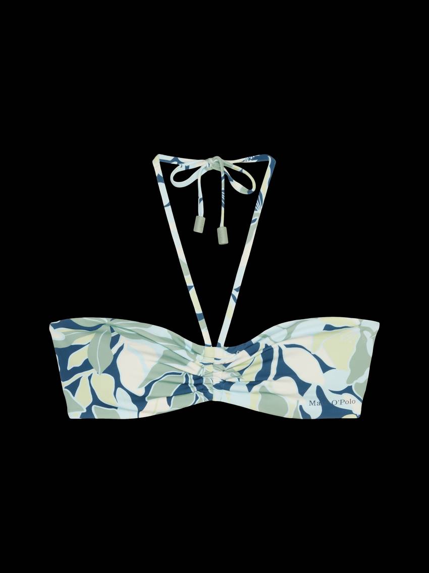 Bandeau bikini top made from recycled material
