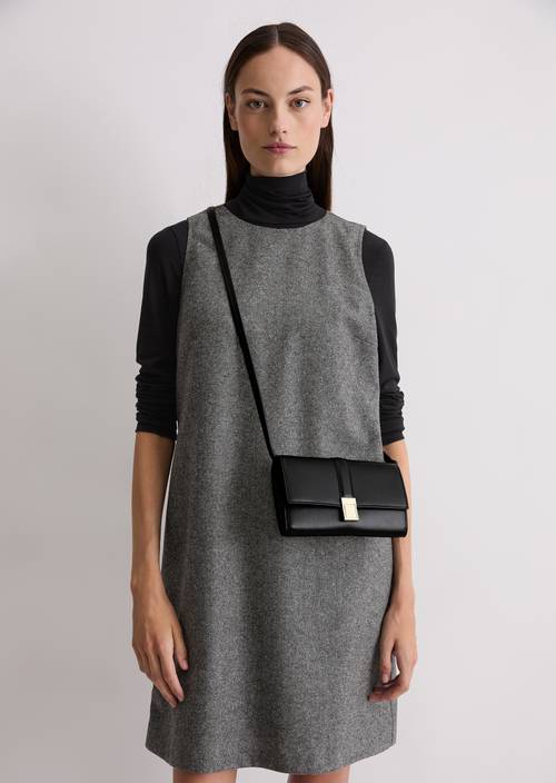 2in1 shoulder bag small made from fine cowhide