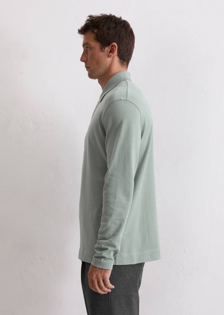 Regular polo shirt made from heavyweight organic cotton jersey
