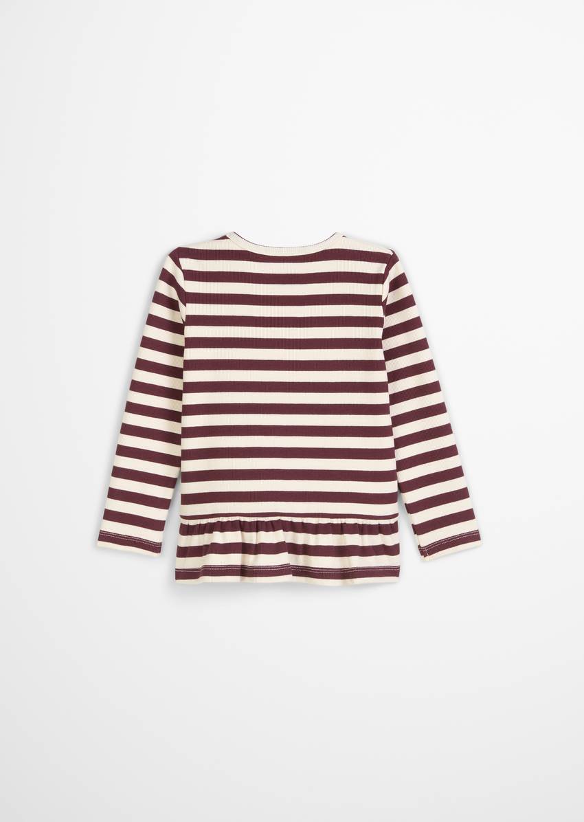 KIDS-GIRLS longsleeve with gathered flounce
