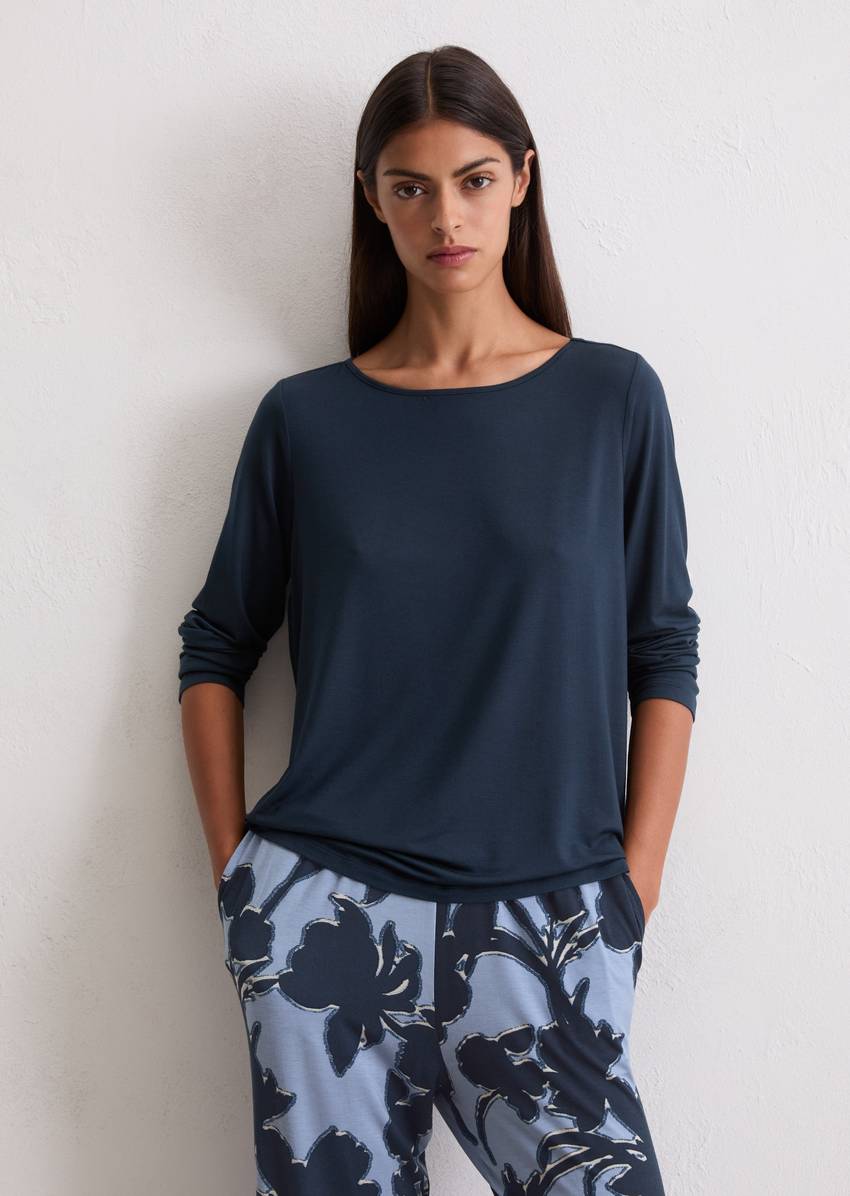 Lounge longsleeve made from soft TENCEL™ modal