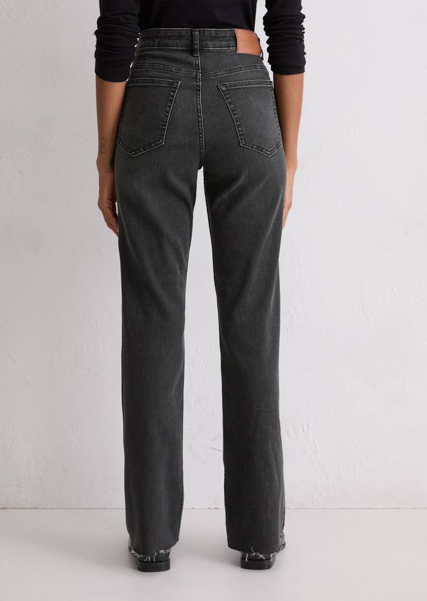 Jeans model Kiruna flared made from organic cotton blend stretch