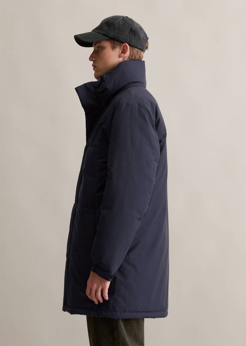 Regular hooded parka water-repellent with light padding