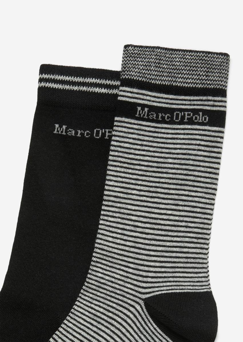 Organic cotton socks in a pack of two