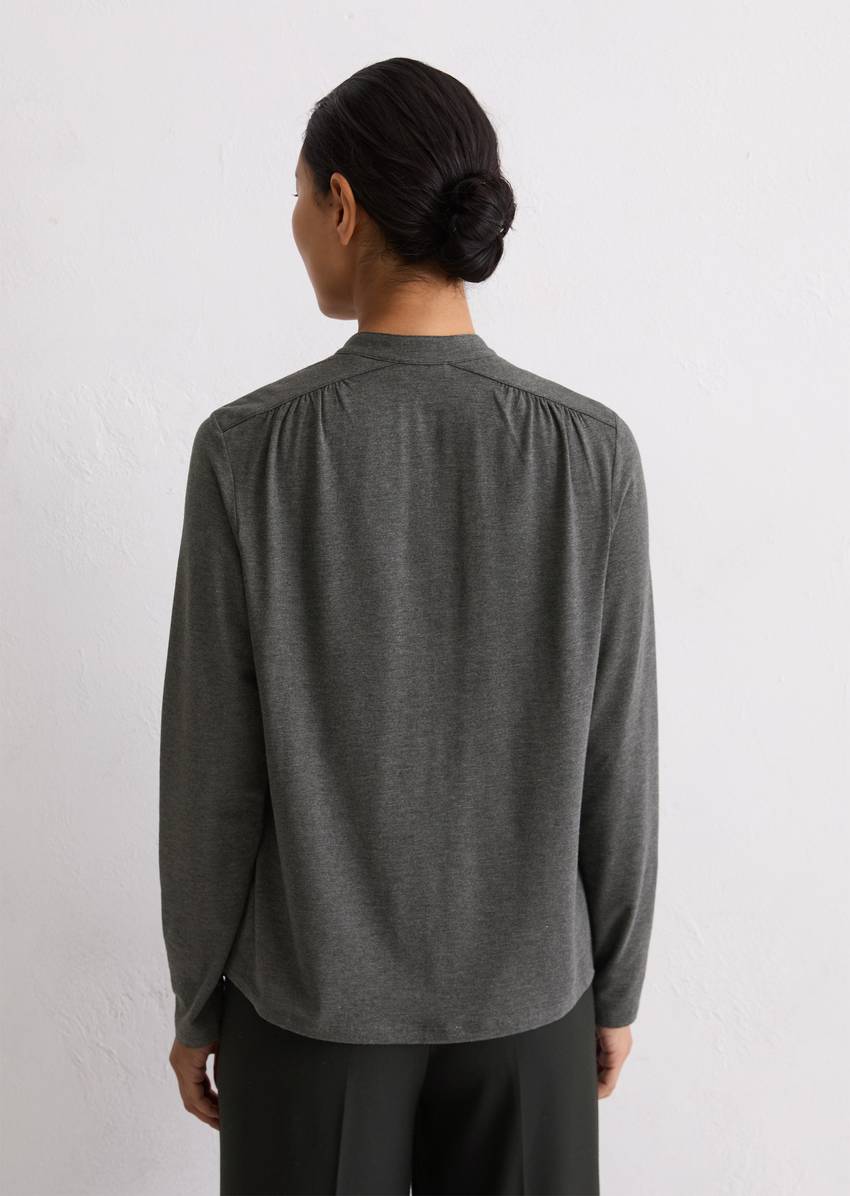 Relaxed jersey blouse with TENCEL™ Modal