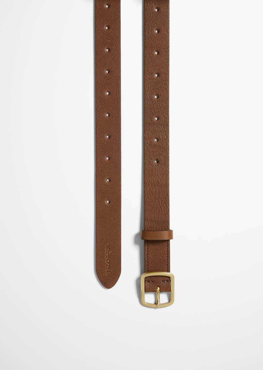 Belt with continuous holes for individual width