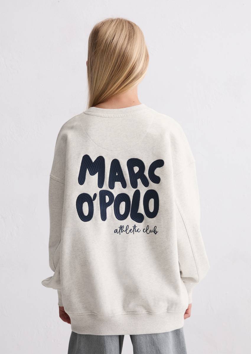 TEENS-GIRLS sweatshirt with logo embroidery on both sides