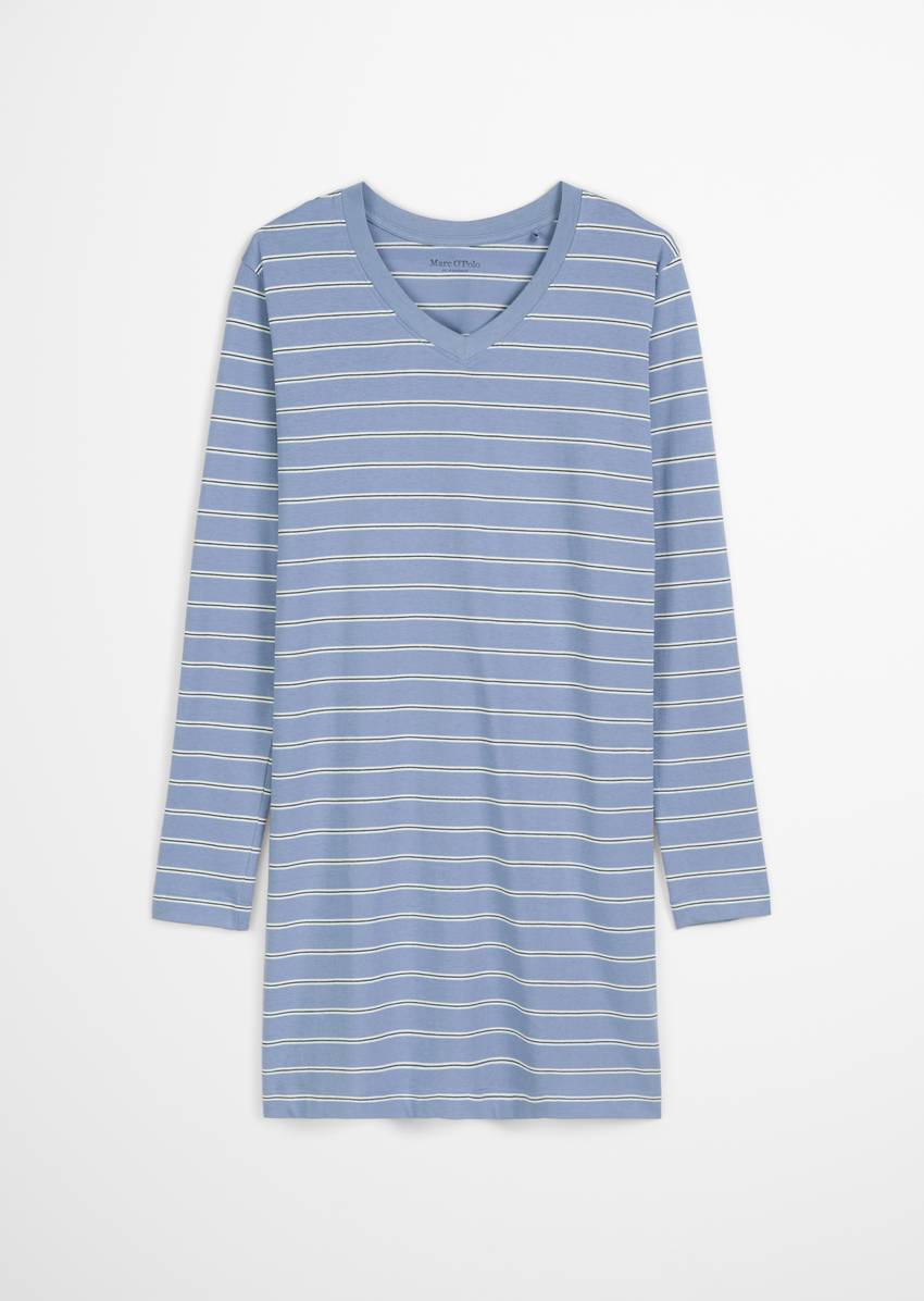 Long-sleeved lounge shirt made from pure organic cotton