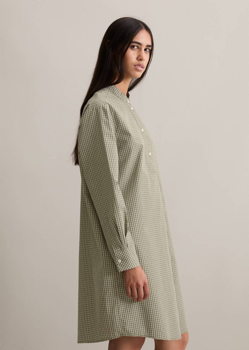 Check dress relaxed made from papertouch poplin
