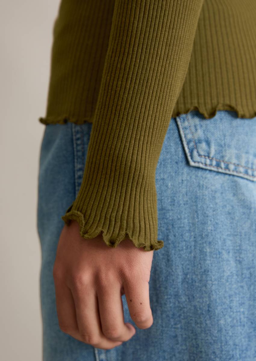 DfC longsleeve slim made from organic cotton stretch