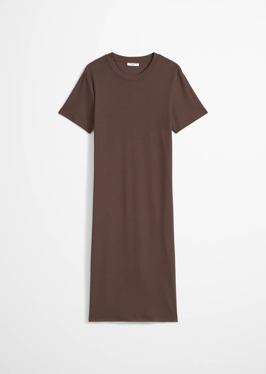 DfC jersey dress relaxed made from ribbed organic cotton