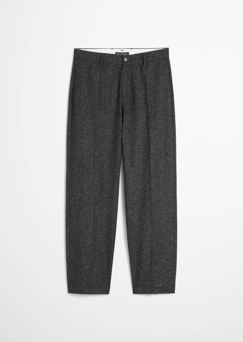 Trousers model Mossbo wide made from an Italian sheep's wool mix