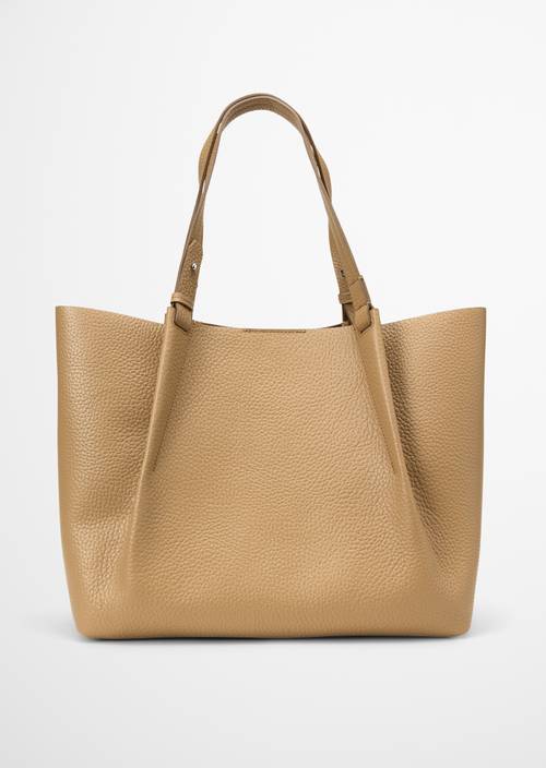 Shopper medium made from grained cowhide