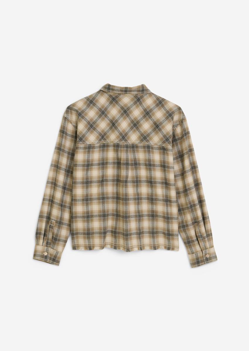 TEENS-GIRLS shirt blouse made from soft organic cotton flannel