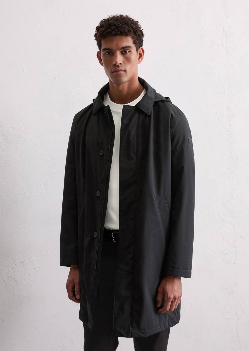 Short coat MOP x Function with detachable hood