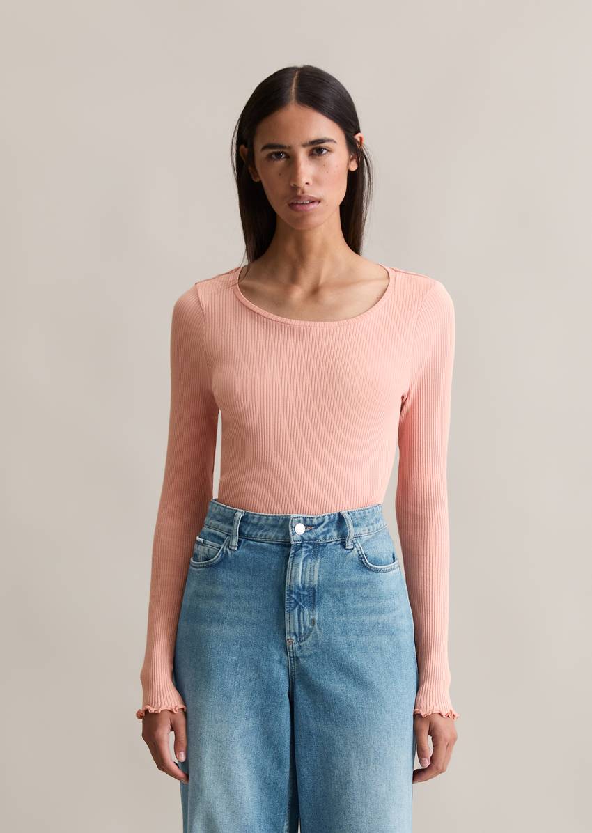 DfC longsleeve slim made from organic cotton stretch