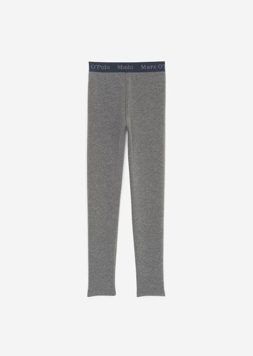KIDS-GIRLS thermal leggings from warm cotton mix
