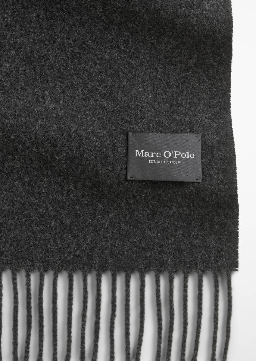Fringed scarf made from soft new wool