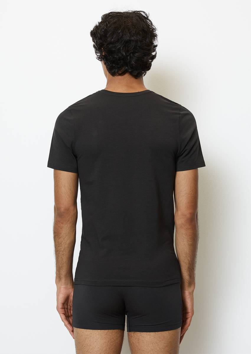 Lounge t-shirt with round neckline In set of 2