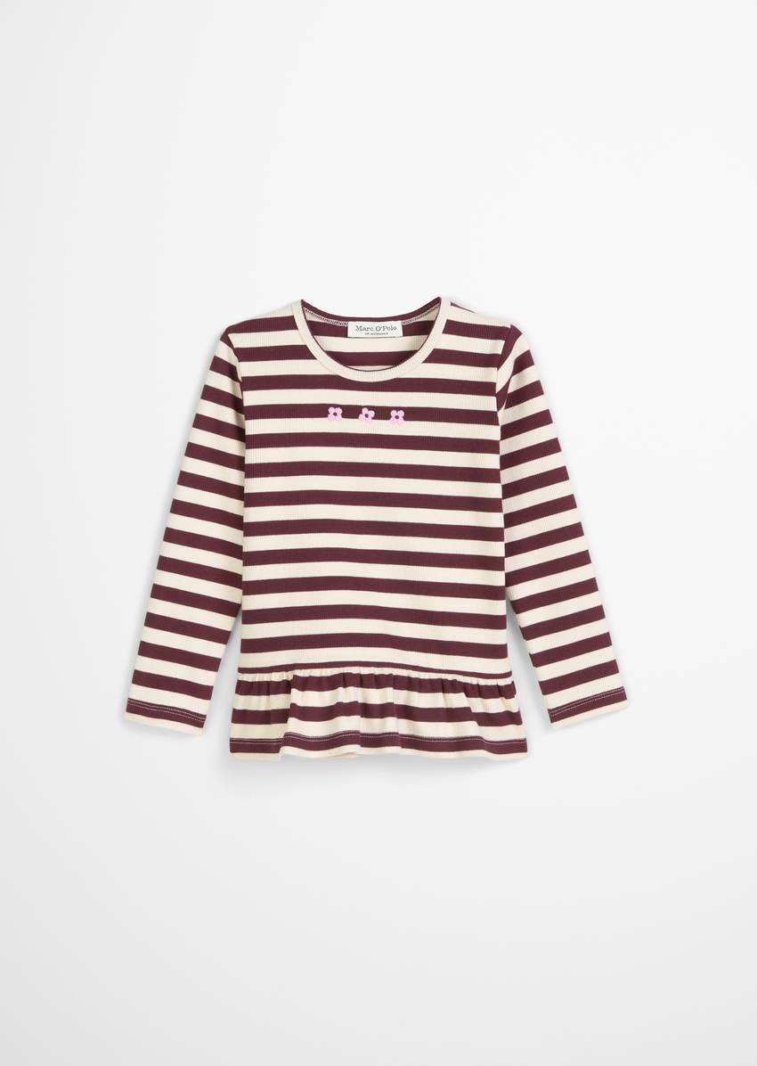 KIDS-GIRLS longsleeve with gathered flounce