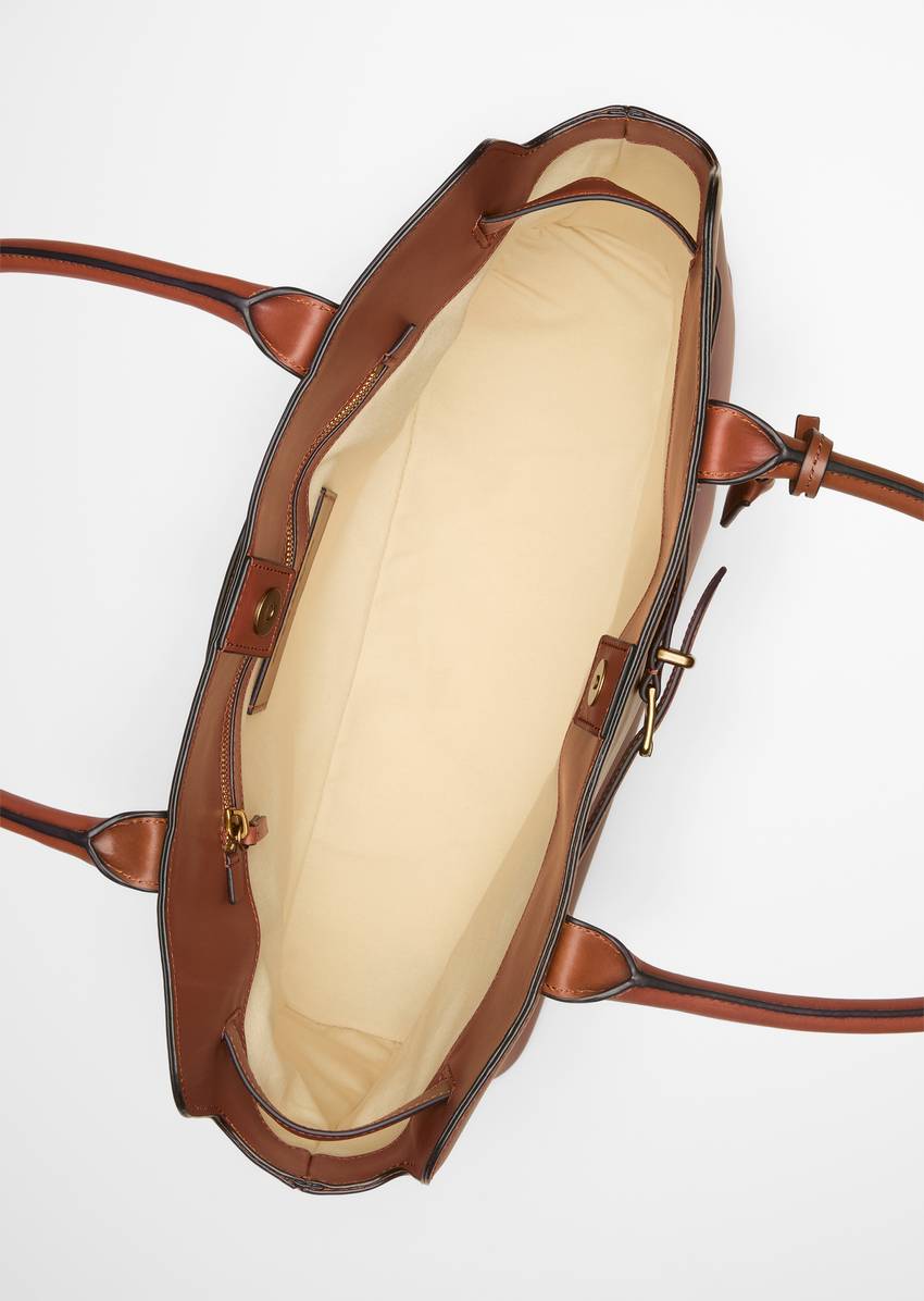 Shopper large made from fine cowhide