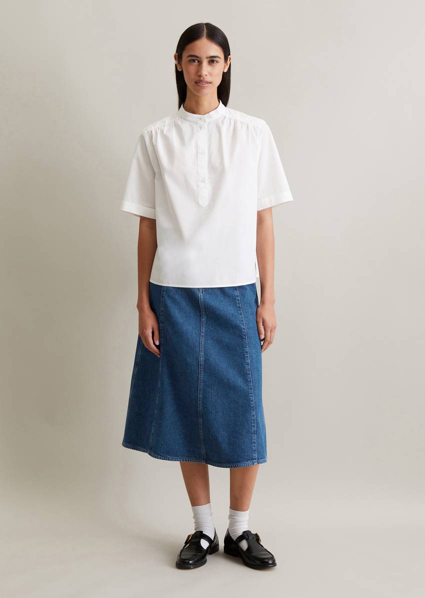 Regular blouse made from Papertouch Poplin