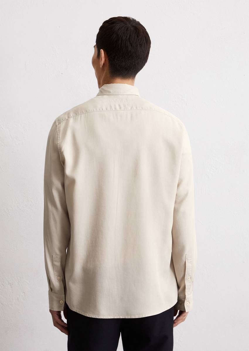Regular shirt made from soft TENCEL™ Lyocell