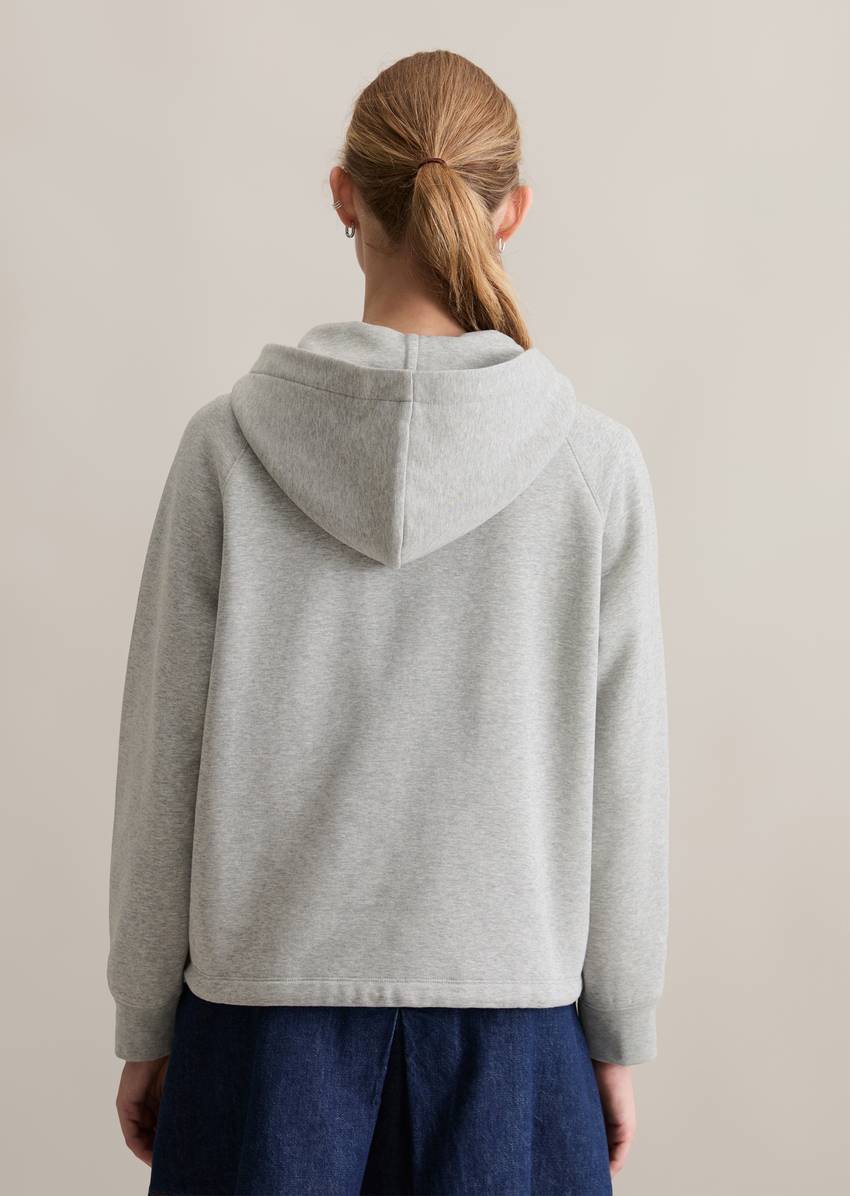 Sweat jacket regular made from a soft organic cotton blend