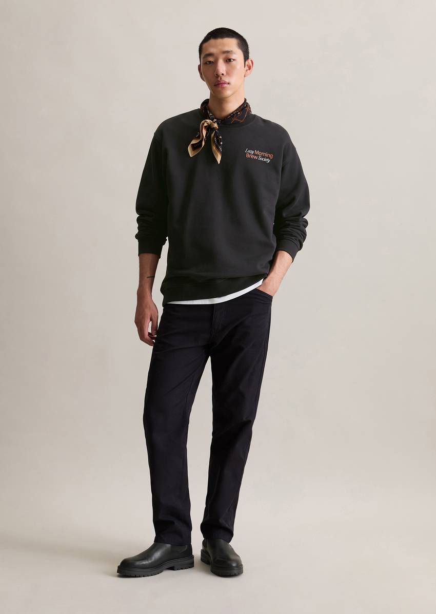 Relaxed sweatshirt with casual back print