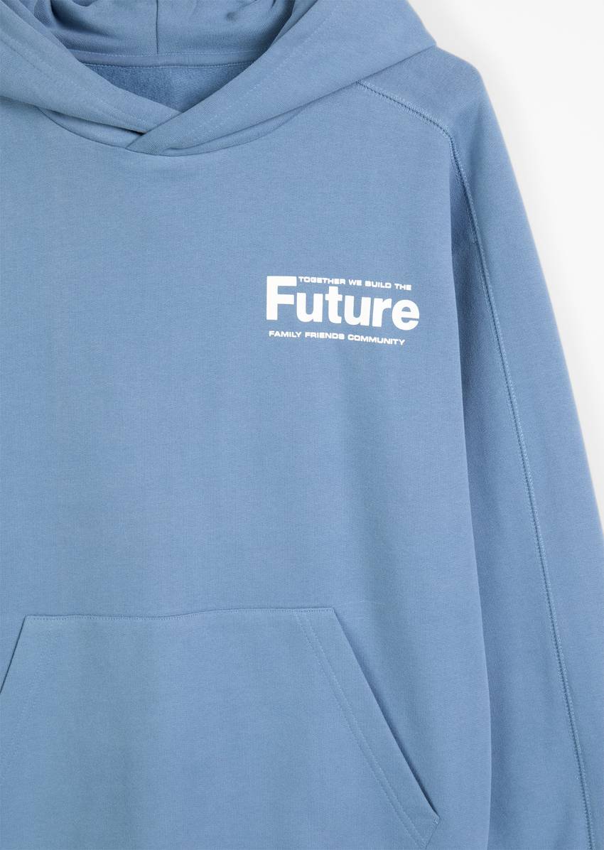 TEENS-BOYS Hoodie made from lightweight organic cotton sweat