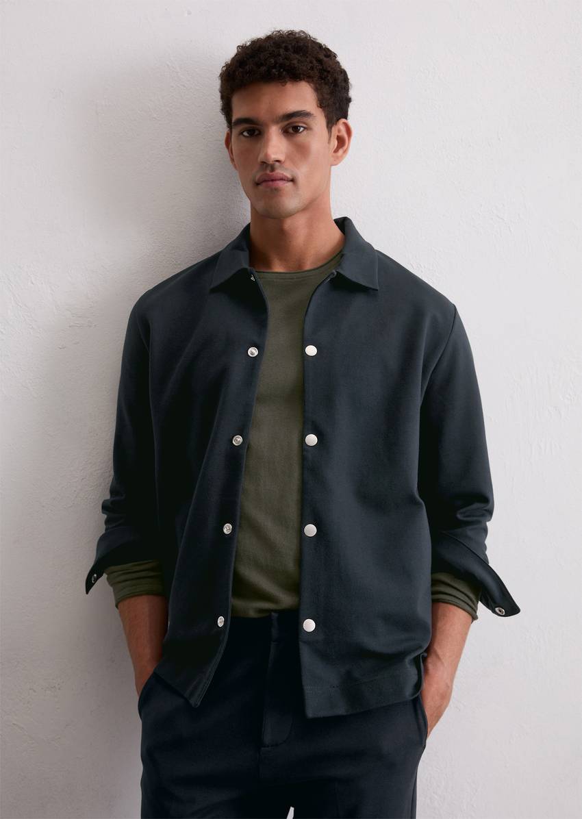 Sweat overshirt regular made from an organic cotton blend