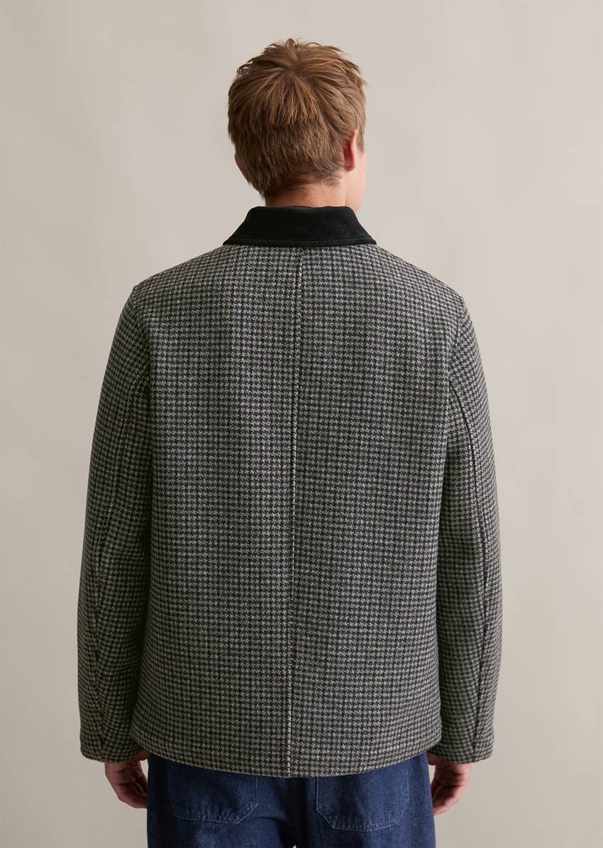 Wool jacket regular made from a warm double-face wool blend