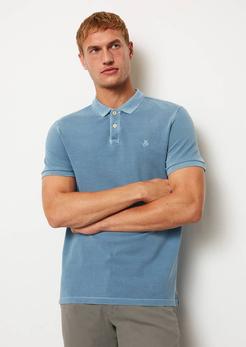 Piqué regular polo shirt made of organic cotton