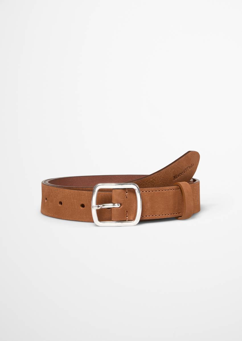 Belt made from soft nubuck cowhide