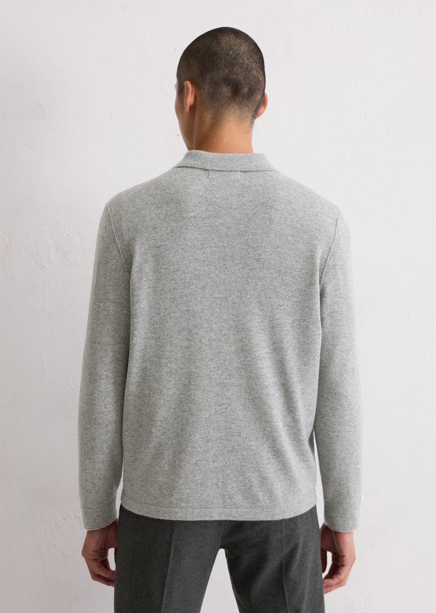 Shirt cardigan regular made from the finest cashmere