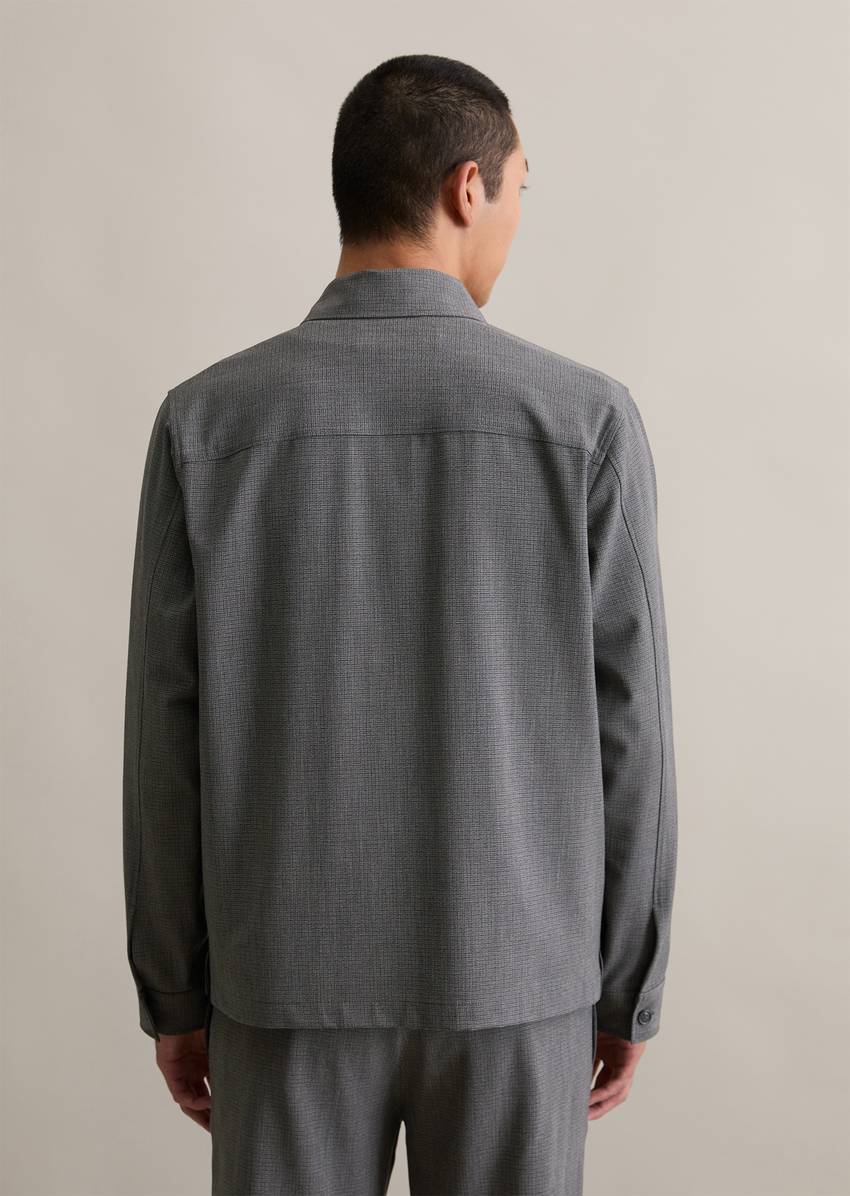 Overshirt regular Made from a high-quality material mix