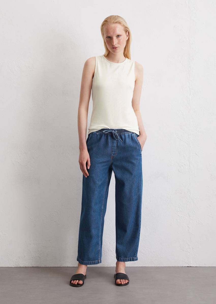 Flowing trousers wide made from TENCEL™ Lyocell mix