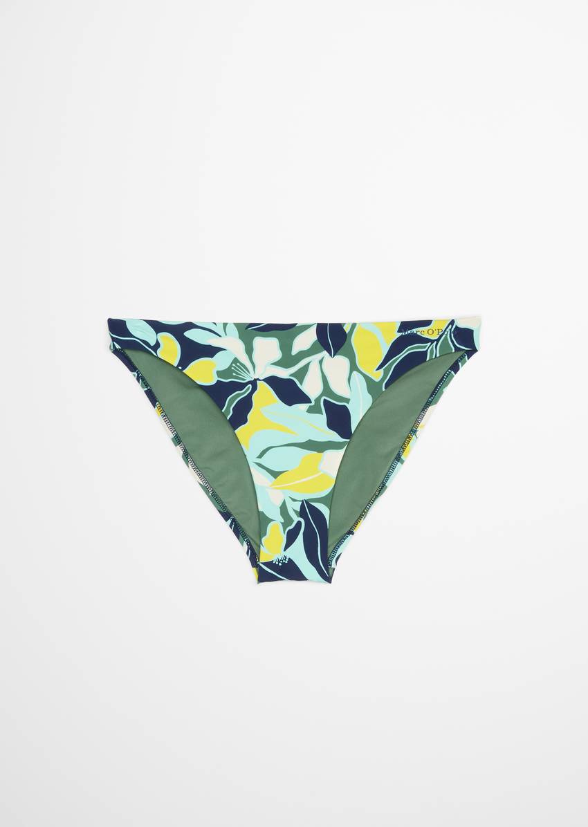 Bikini briefs made from recycled material