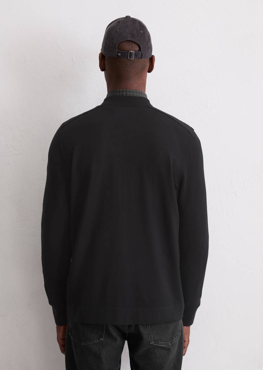 Regular cardigan made from soft merino wool