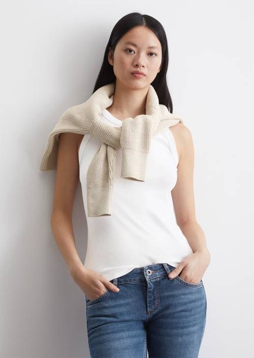 Regular tank top made from ribbed jersey