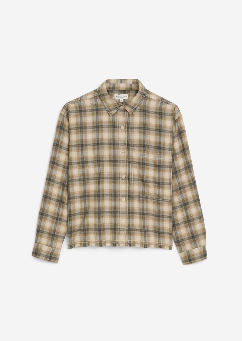 TEENS-GIRLS shirt blouse made from soft organic cotton flannel